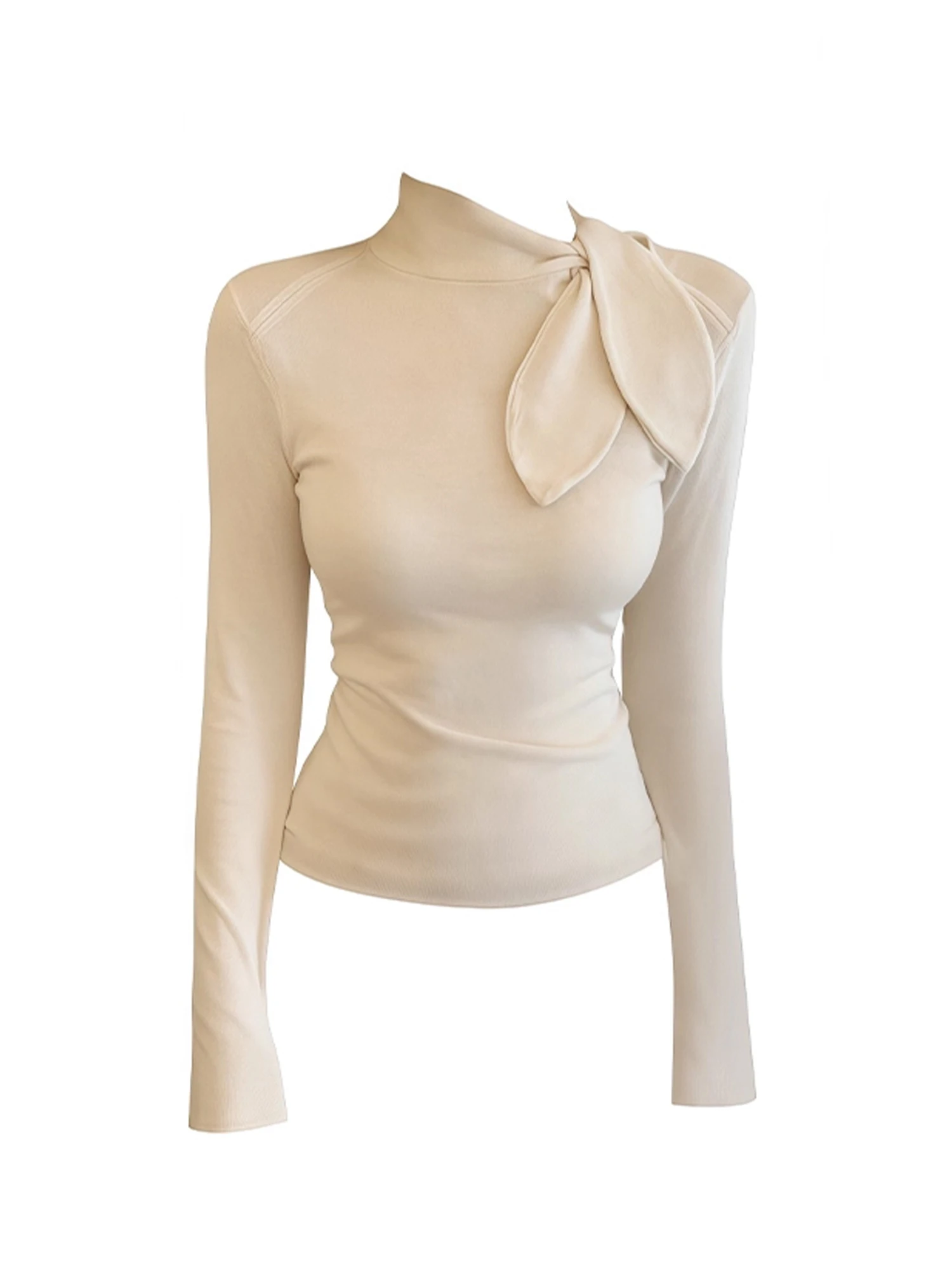 Women Apricot T-shirt Y2k Gyaru Tee Top Vintage Aesthetic Long Sleeve Turtleneck Solid Color T-shirts 2000s Clothes Autum 2025
Women Apricot T-shirt Y2k Gyaru Tee Top Vintage Aesthetic Long Sleeve Turtleneck Solid Color T-shirts 2000s Clothes Autum 2025