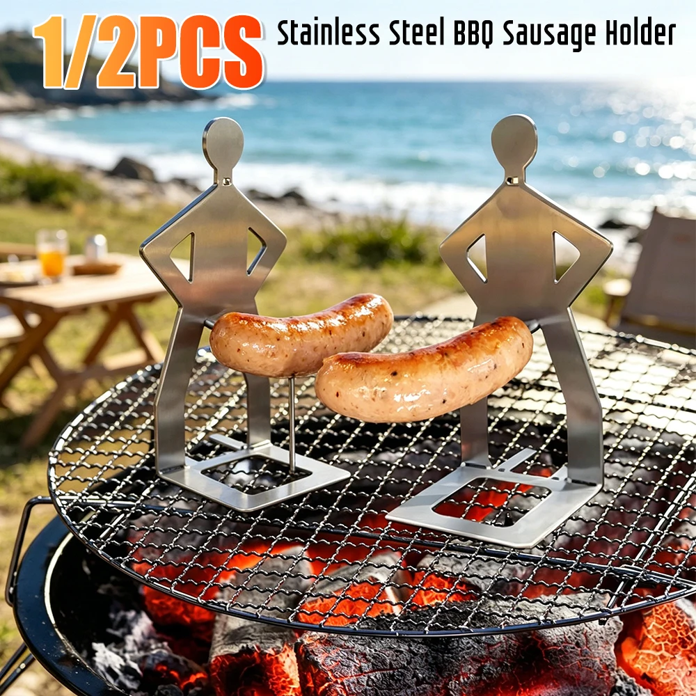 Stainless Steel BBQ Sausage Holder Reusable Hot Dog Roaster for Outdoor Camping Funny Sausage Griller for Party Spring Trip
Stainless Steel BBQ Sausage Holder Reusable Hot Dog Roaster for Outdoor Camping Funny Sausage Griller for Party Spring Trip