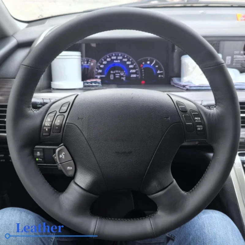 Customizable Handmade Anti-slip Wear-resistant Breathable Genuine Leather Steering Wheel Cover For Honda Odyssey Accord 7 2008
Customizable Handmade Anti-slip Wear-resistant Breathable Genuine Leather Steering Wheel Cover For Honda Odyssey Accord 7 2008
