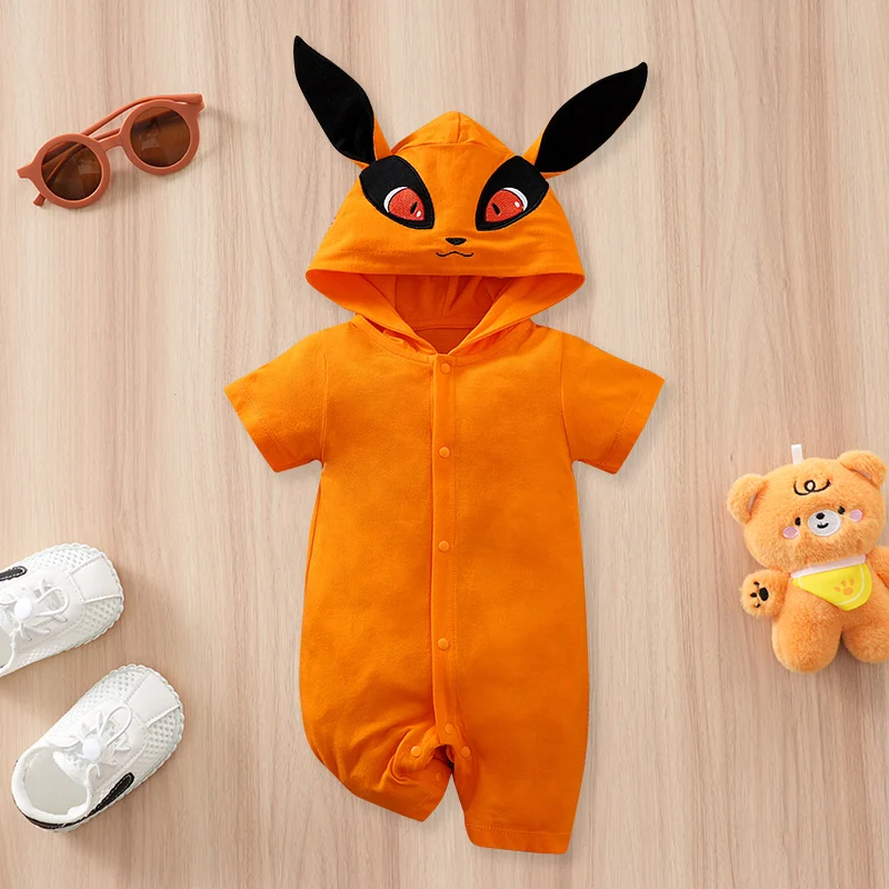 Infant Boys Girls Summer Trendy Cartoon Nine‑Tailed Fox Cute Short Sleeve Onesie Skin‑Friendly Photo Shoot Clothes 0‑18M
Infant Boys Girls Summer Trendy Cartoon Nine‑Tailed Fox Cute Short Sleeve Onesie Skin‑Friendly Photo Shoot Clothes 0‑18M