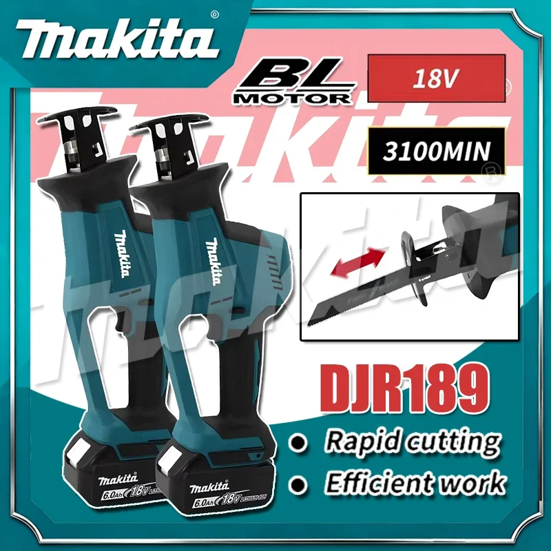 Makita DJR189 Cordless Electric Reciprocating Saw Brushless Rechargeable Wood Metal Cutting Saw Portable Saw Power Tool 18V
Makita DJR189 Cordless Electric Reciprocating Saw Brushless Rechargeable Wood Metal Cutting Saw Portable Saw Power Tool 18V
