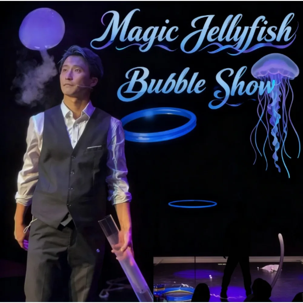Гигантские сценические фокусы Волшебная медуза, набор для шоу с пузырьками, вечеринки, большой водяной пузырь со светодиодной подсветкой, реквизит Magic Magia
Гигантские сценические фокусы Волшебная медуза, набор для шоу с пузырьками, вечеринки, большой водяной пузырь со светодиодной подсветкой, реквизит Magic Magia