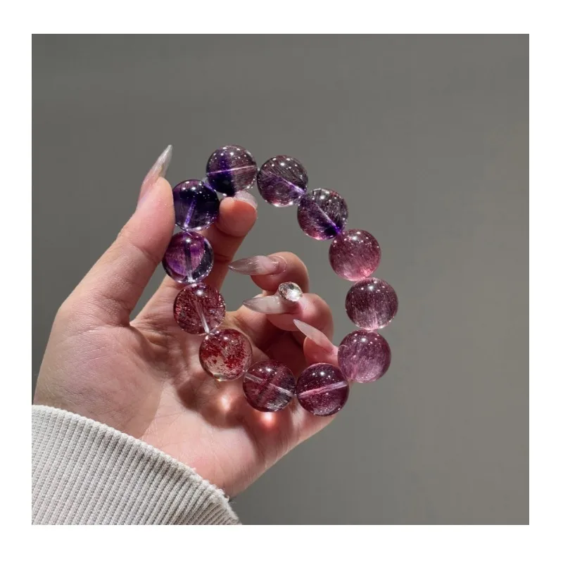 Bolivia Gradual Change Purple Water Round Bead Bracelet Women Pink Purple Brushed Crystal High Sense Light Luxury Fashion Exquis
Bolivia Gradual Change Purple Water Round Bead Bracelet Women Pink Purple Brushed Crystal High Sense Light Luxury Fashion Exquis