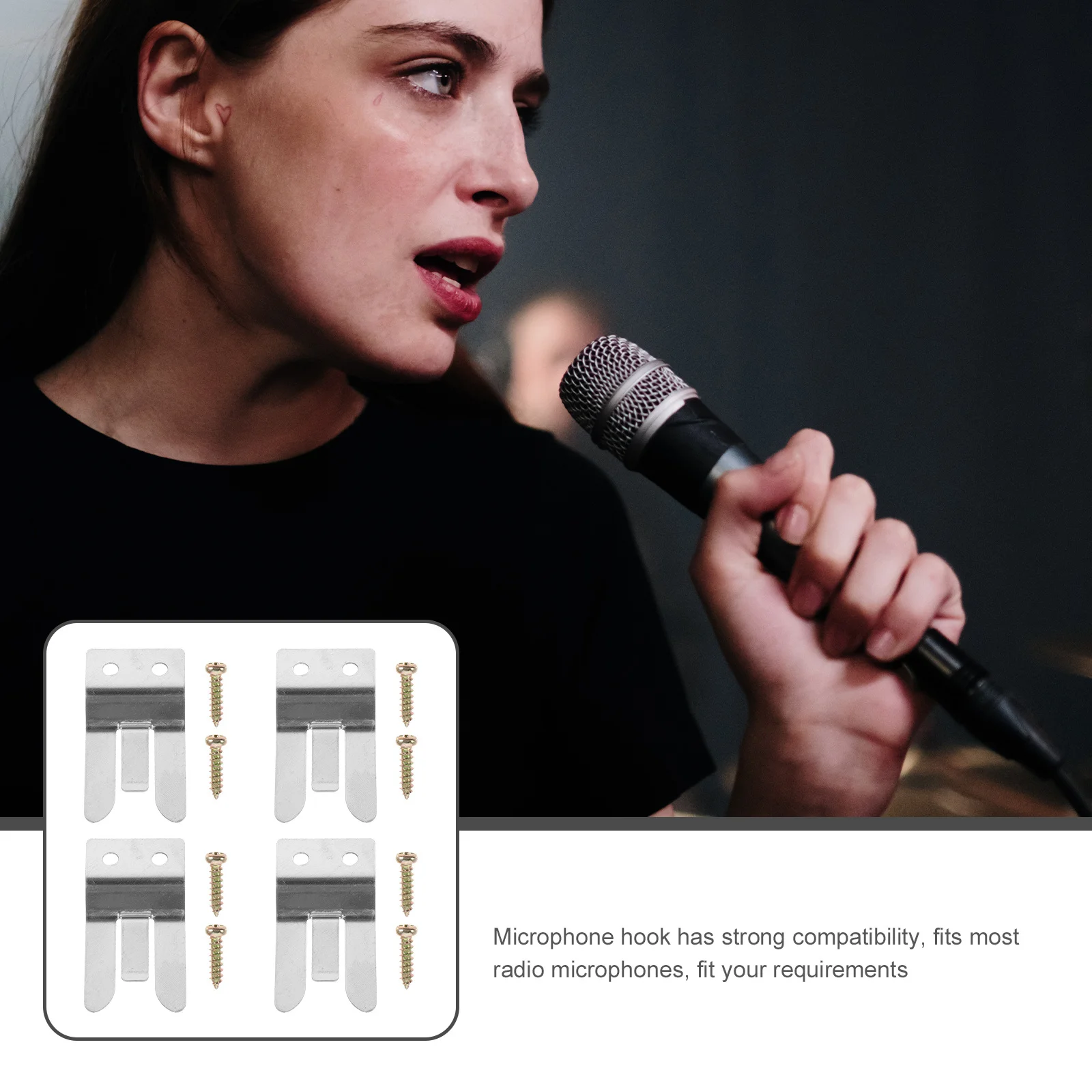 4Pcs Metal Microphone Holder Clips Compatible Ft1807 Ft7900 Ft8800 Ft1907 Ft8900 Screw Included Radio Mic Hook Holder
4Pcs Metal Microphone Holder Clips Compatible Ft1807 Ft7900 Ft8800 Ft1907 Ft8900 Screw Included Radio Mic Hook Holder