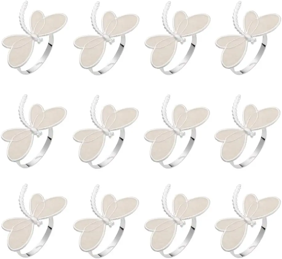 Rings Set Dragonfly Napkin Holders for Wedding Party Table Decorations
Rings Set Dragonfly Napkin Holders for Wedding Party Table Decorations