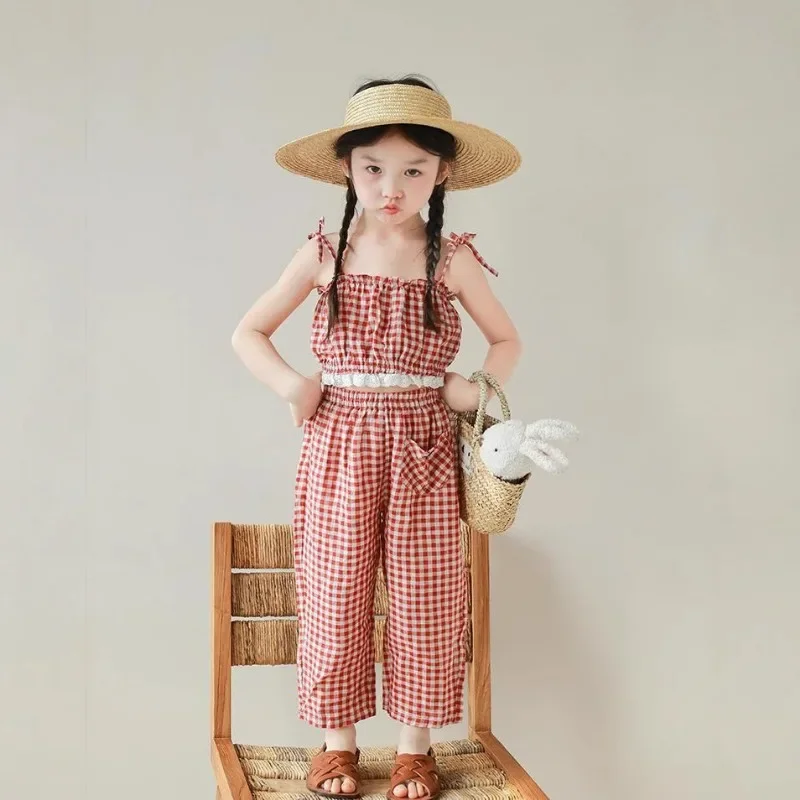 JIAYAN 2025Summer 2025 Girls Clothing Sets Plaid Camisolo+pants 2pcs Suits For Kids Children Clothes Sets Baby Outfits 1-8T
JIAYAN 2025Summer 2025 Girls Clothing Sets Plaid Camisolo+pants 2pcs Suits For Kids Children Clothes Sets Baby Outfits 1-8T