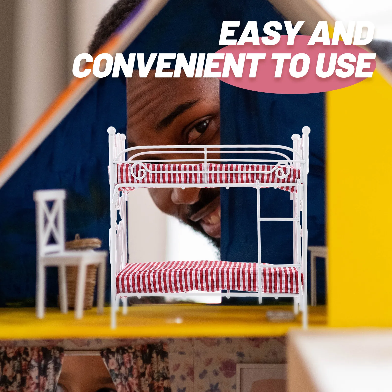 Miniatures Metal Bunk Bed 1 12 Scale Miniature Furniture Ornament Mini House Bunk Bed Room Decoration House Furniture
Miniatures Metal Bunk Bed 1 12 Scale Miniature Furniture Ornament Mini House Bunk Bed Room Decoration House Furniture