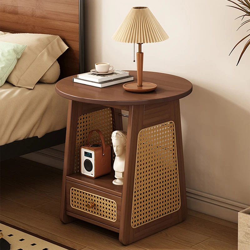 Solid Wood Rattan Bedside Table,Bedroom Nightstand,Round Coffee Table,Living Room Sofa Side Table,Storage Desk,Nordic Furniture
Solid Wood Rattan Bedside Table,Bedroom Nightstand,Round Coffee Table,Living Room Sofa Side Table,Storage Desk,Nordic Furniture