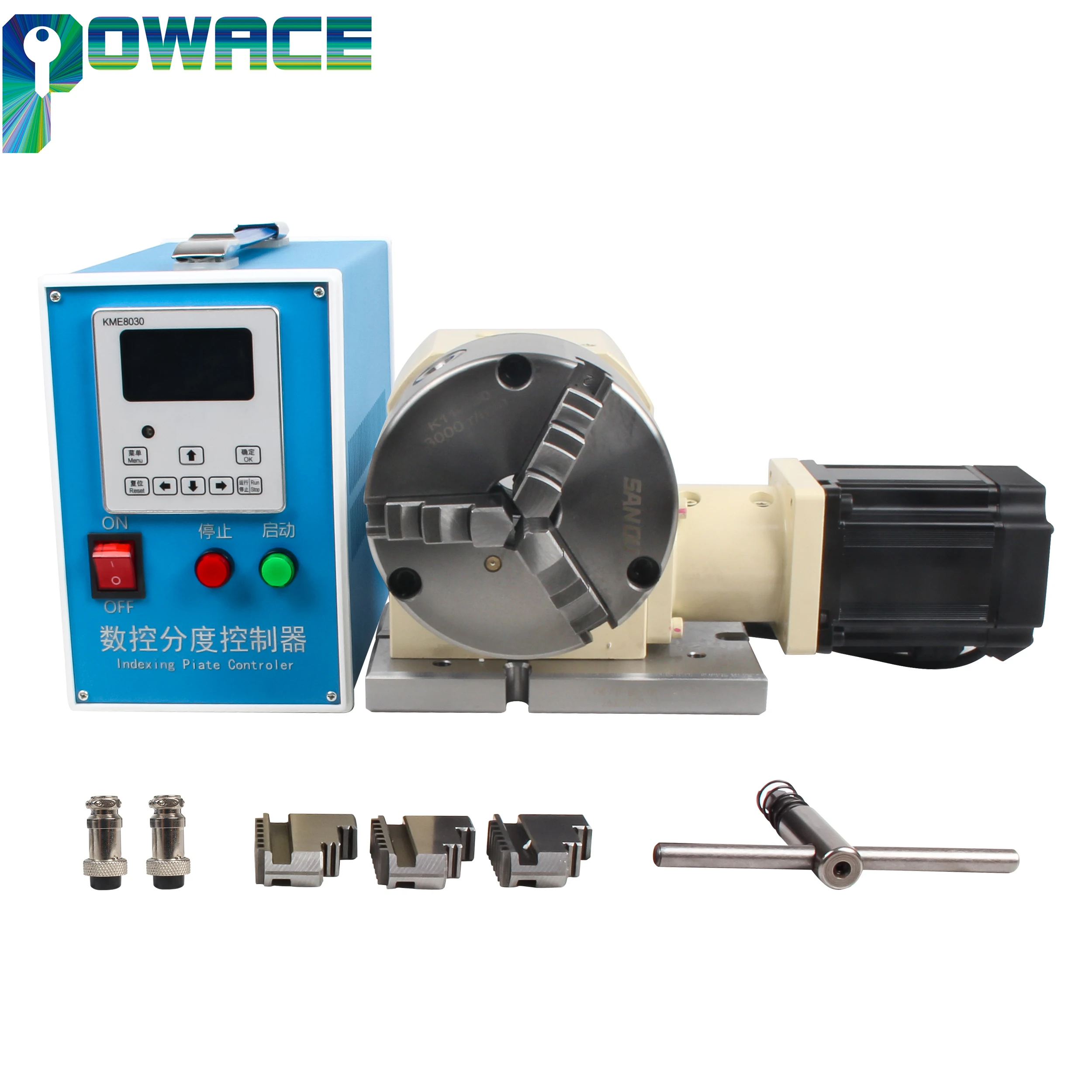 4-я ось с ЧПУ Делительная головка Ось А Поворотная ось Для металлического роликового кулачкового редуктора 15:1 + патрон K11-130 мм + серводвигатель переменного тока 750 Вт
4-я ось с ЧПУ Делительная головка Ось А Поворотная ось Для металлического роликового кулачкового редуктора 15:1 + патрон K11-130 мм + серводвигатель переменного тока 750 Вт