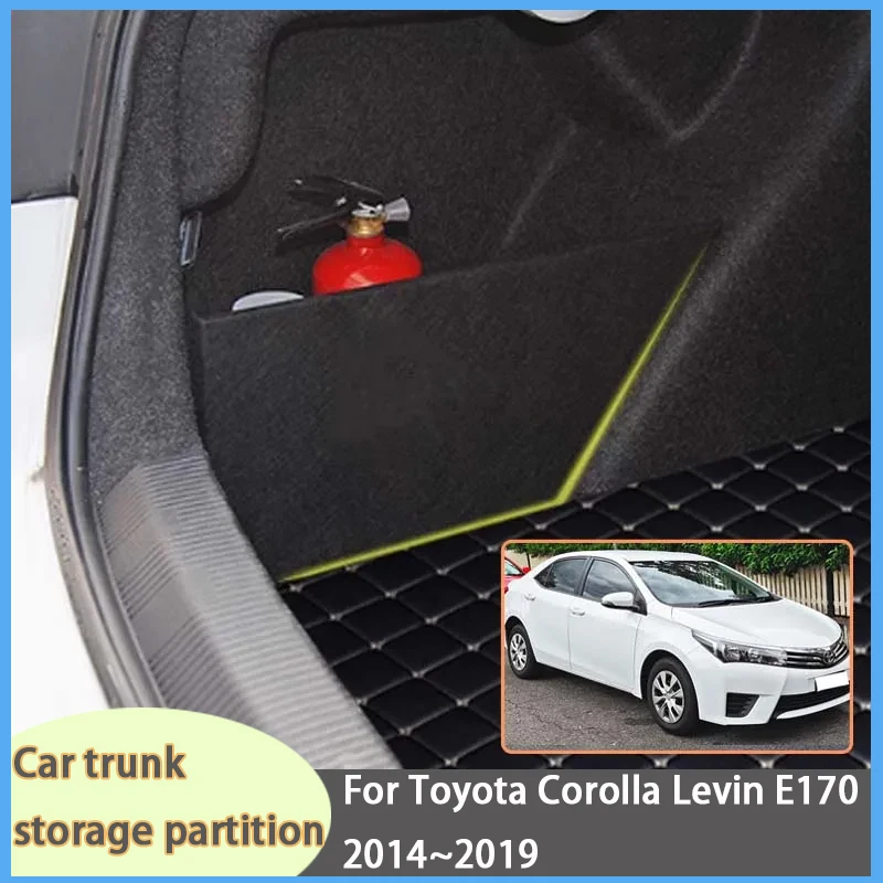 For Toyota Corolla Levin E170 2014~2019 2015 Organizer Trunk Side Partition Trunk Interior Storage Box Parts
For Toyota Corolla Levin E170 2014~2019 2015 Organizer Trunk Side Partition Trunk Interior Storage Box Parts