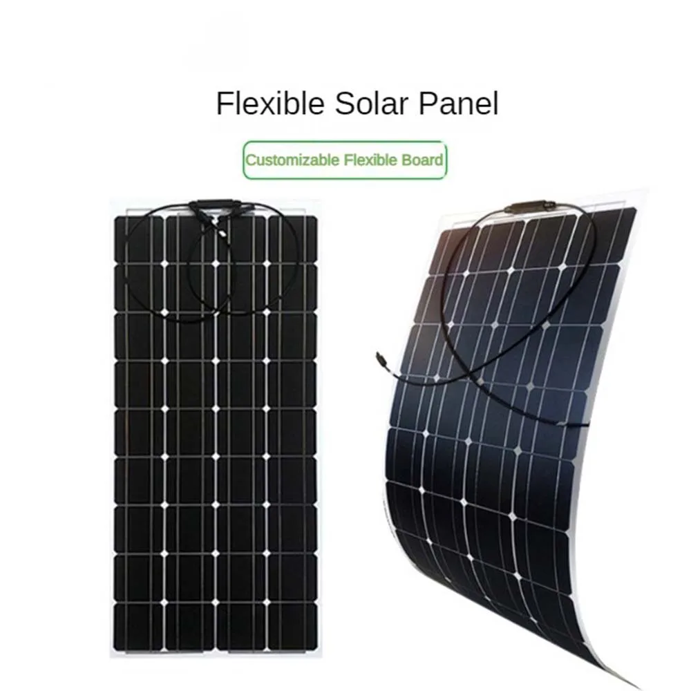 Power Up Anywhere with Flexible Solar Panel100W/200W, 18V, 5.6/11.1A, Portable and Lightweight Home and Outdoor Applications
Power Up Anywhere with Flexible Solar Panel100W/200W, 18V, 5.6/11.1A, Portable and Lightweight Home and Outdoor Applications