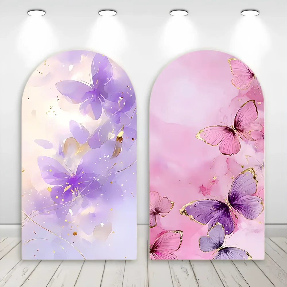 Purple Butterfly Arched Background Cover for Baby Shower Birthday Wedding Party Decoration Photography Background
Purple Butterfly Arched Background Cover for Baby Shower Birthday Wedding Party Decoration Photography Background