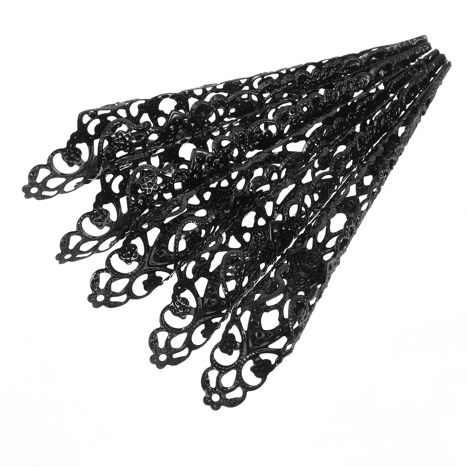5pcs Fingertip Claw Rings Black 12cm Hollow Metal Nail Rings Jewelry Halloween Costume Fake Finger Nails Claw Accessories
5pcs Fingertip Claw Rings Black 12cm Hollow Metal Nail Rings Jewelry Halloween Costume Fake Finger Nails Claw Accessories