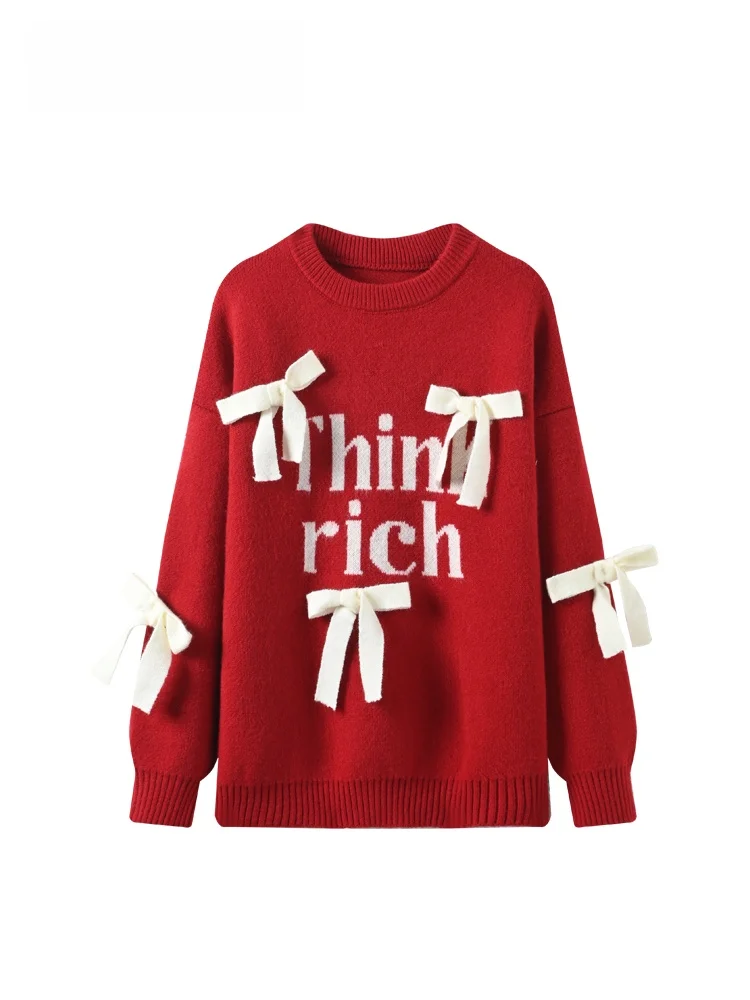 CaraCLUB plus Size Long Sve Sweater with Bow Design Casual Autumn Top for plus Size Women Anti-Aging Versatile Korean Sle
CaraCLUB plus Size Long Sve Sweater with Bow Design Casual Autumn Top for plus Size Women Anti-Aging Versatile Korean Sle