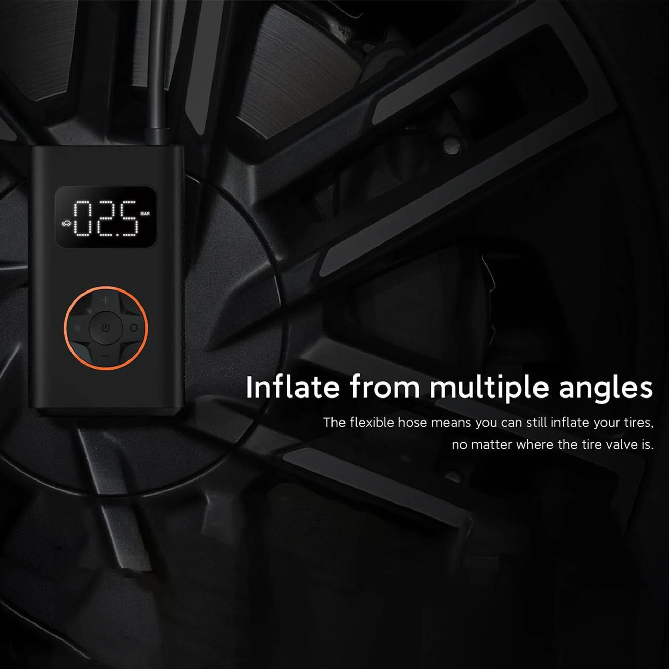 Wireless tire inflation pump, electric portable car air compressor, motorcycle car tire ball, fast inflation air pump
Wireless tire inflation pump, electric portable car air compressor, motorcycle car tire ball, fast inflation air pump