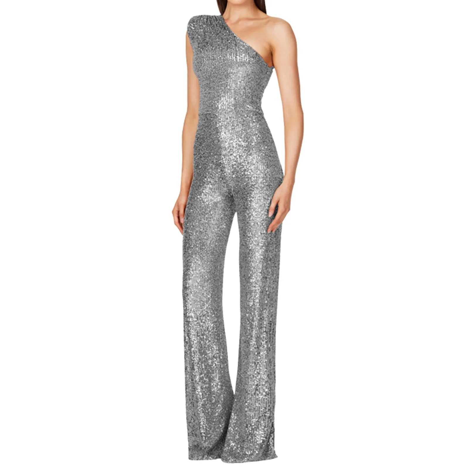 Women's 2024 New Fashion Sexy Backless Diagonal Collar Sleeveless Sequin Zipper Wide Leg Rompers Ladies Casual Jumpsuit
Women's 2024 New Fashion Sexy Backless Diagonal Collar Sleeveless Sequin Zipper Wide Leg Rompers Ladies Casual Jumpsuit