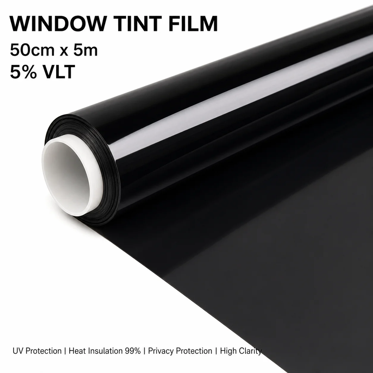5% VLT Limo Black Nano Ceramic Car Window Tint Film 50cmX500cm UV Protection Auto Glass Wide Front Solar Tint Roll Glass Privacy
5% VLT Limo Black Nano Ceramic Car Window Tint Film 50cmX500cm UV Protection Auto Glass Wide Front Solar Tint Roll Glass Privacy