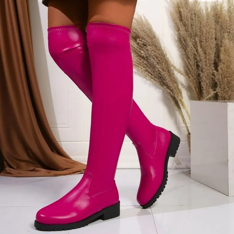 New Platform Heel Women's Pumps Stretch Ankle Boots Designer Knee-high Women Trend Thigh High Gothic Shoes Invierno Para Mujer
New Platform Heel Women's Pumps Stretch Ankle Boots Designer Knee-high Women Trend Thigh High Gothic Shoes Invierno Para Mujer