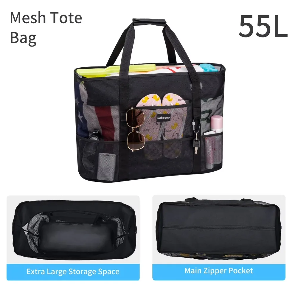Kabaqoo Summer Colorful Mesh Tote Bag For Women Woven Hollow Beach Bag Travel Portable Storage Handbag Shopper Tote Sport Bags
Kabaqoo Summer Colorful Mesh Tote Bag For Women Woven Hollow Beach Bag Travel Portable Storage Handbag Shopper Tote Sport Bags