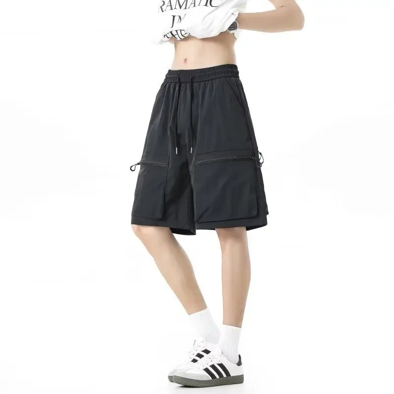 American Style Loose Fit Men's Workwear Shorts Summer Thin Sporty Straight Leg Casual Mid-Thigh Length Polyester Fiber
American Style Loose Fit Men's Workwear Shorts Summer Thin Sporty Straight Leg Casual Mid-Thigh Length Polyester Fiber