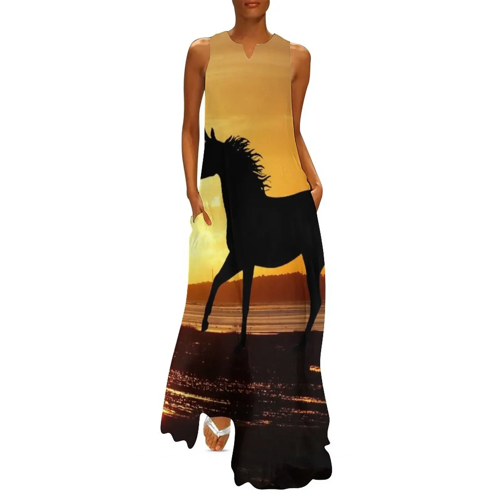 Beautiful sunset horses on the summer sand beach Long Dress ceremony dresses purple dress Dress
Beautiful sunset horses on the summer sand beach Long Dress ceremony dresses purple dress Dress
