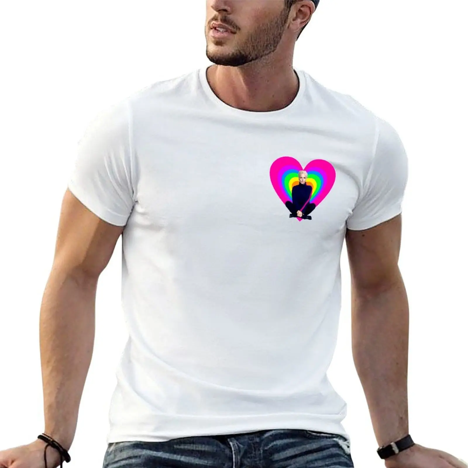 Rainbow heart with Gillian Anderson T-Shirt mens graphic t shirts t shirts for man graphic tees t shirts cotton 100% T-shirt
Rainbow heart with Gillian Anderson T-Shirt mens graphic t shirts t shirts for man graphic tees t shirts cotton 100% T-shirt