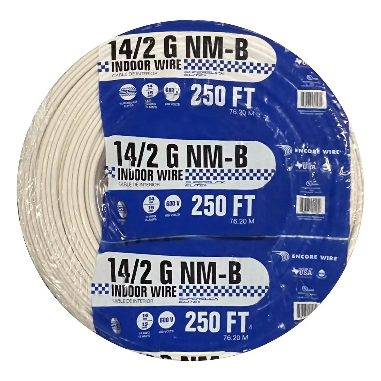 14/2 NM-B, Non-Mettalic, Sheathed Cable, Residential Indoor Wire, Used for Wiring Swiches,
14/2 NM-B, Non-Mettalic, Sheathed Cable, Residential Indoor Wire, Used for Wiring Swiches,