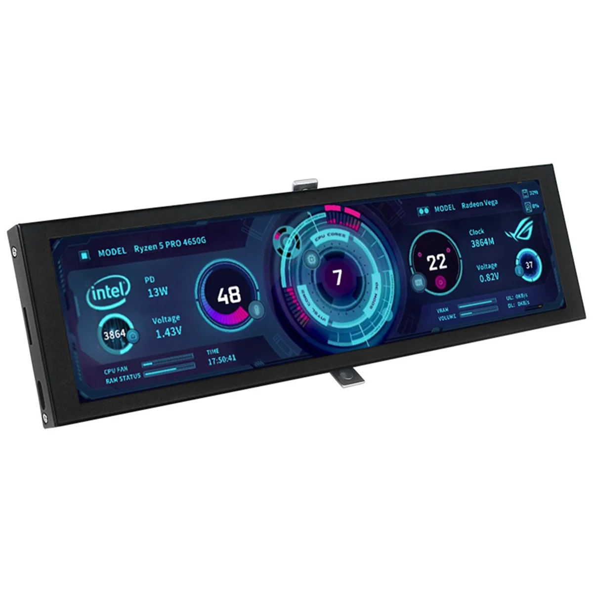 A49T Turing 8.8Inch IPS Type-C Secondary Monitor - Smart Display Case for CPU, GPU, RAM Monitoring with USB Interface Black
A49T Turing 8.8Inch IPS Type-C Secondary Monitor - Smart Display Case for CPU, GPU, RAM Monitoring with USB Interface Black