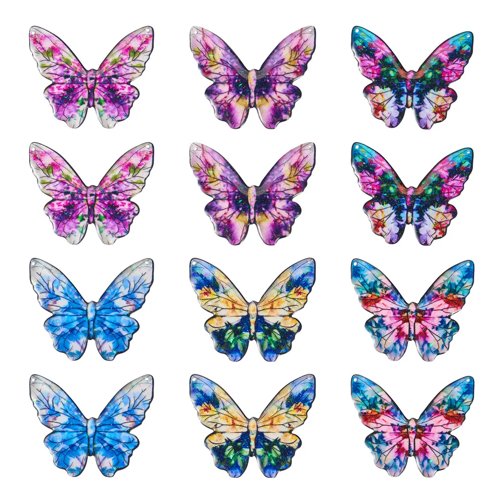 Epoxy Resin Flower Print Big Pendants 2-Hole Butterfly Charms for Jewlery Making DIY Necklace Earring Craft Supplies Home Decora
Epoxy Resin Flower Print Big Pendants 2-Hole Butterfly Charms for Jewlery Making DIY Necklace Earring Craft Supplies Home Decora