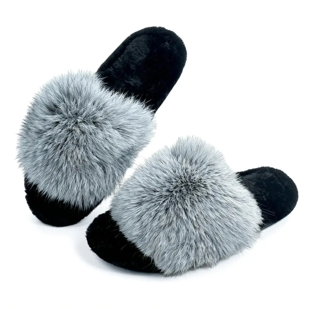 Furry Fluffy Slippers for Women Indoor, Faux Fur Open Toe House Slippers Cozy Soft Women’s Slippers
Furry Fluffy Slippers for Women Indoor, Faux Fur Open Toe House Slippers Cozy Soft Women’s Slippers