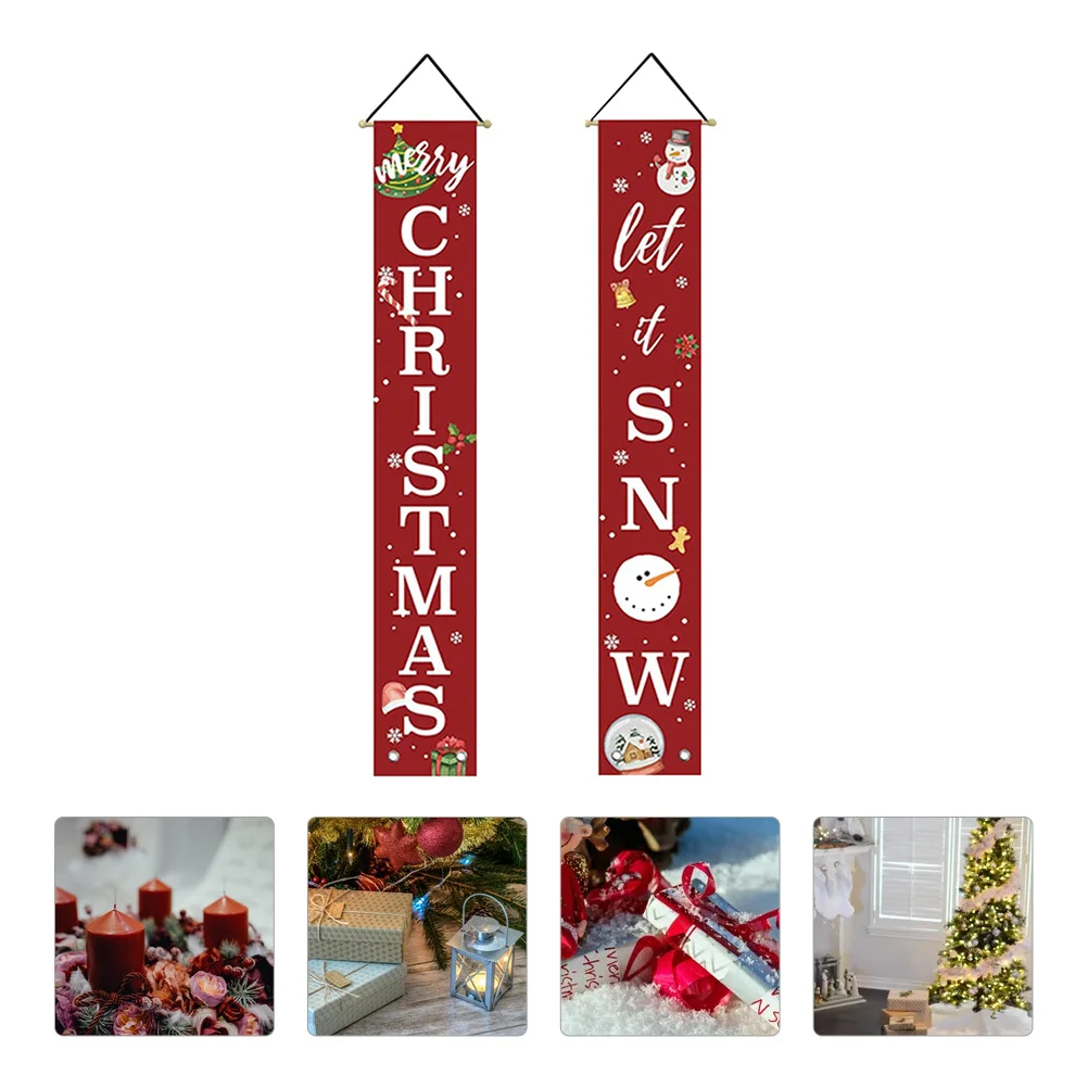 1Pair Christmas Porch Hanging Banner Xmas Decoration Indoor Outdoor Banner Christmas Sign Xmas Porch Sign
1Pair Christmas Porch Hanging Banner Xmas Decoration Indoor Outdoor Banner Christmas Sign Xmas Porch Sign