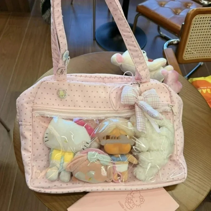 New Fashionable Polka Dot Sweet and Cute Ita Bag Large Capacity Women's Handheld Tote Bag Versatile Commuting Shoulder Bag
New Fashionable Polka Dot Sweet and Cute Ita Bag Large Capacity Women's Handheld Tote Bag Versatile Commuting Shoulder Bag