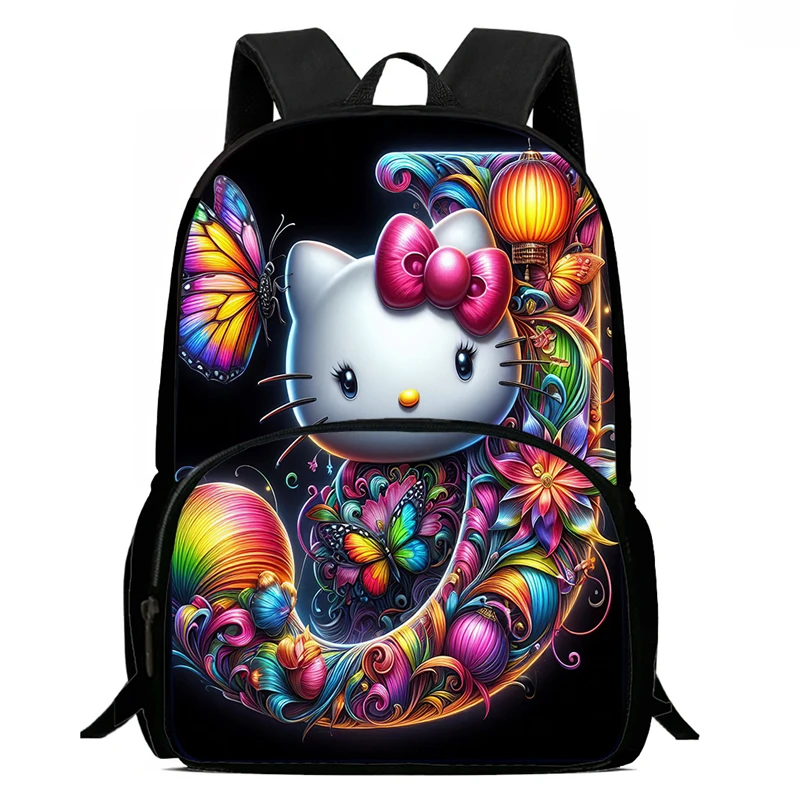 School Backpack with Front Pocket,Cartoon Hel-loK-it-ty School Bags for Boys Girls,Durable Kids Backpack for Pupil Students
School Backpack with Front Pocket,Cartoon Hel-loK-it-ty School Bags for Boys Girls,Durable Kids Backpack for Pupil Students