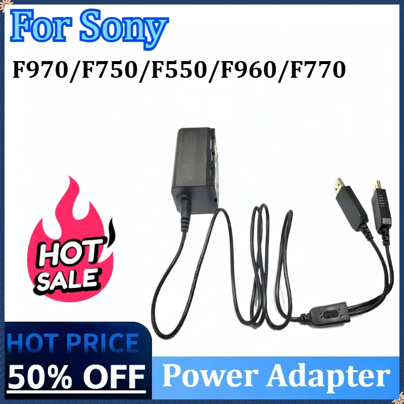 New Dummy Battery Power Adapter for Sony F970/F750/F550/F960/F770 with Dual USB Ports Model BB6 LED Light Video Recorder Monitor
New Dummy Battery Power Adapter for Sony F970/F750/F550/F960/F770 with Dual USB Ports Model BB6 LED Light Video Recorder Monitor