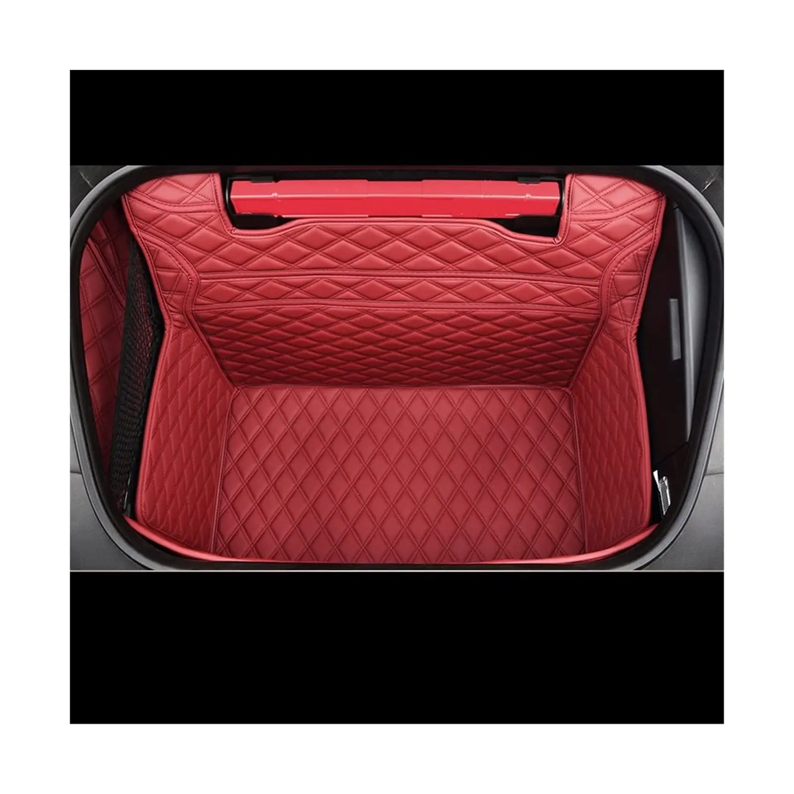 Red Quilted Front Trunk Liner Mat For Car Interior Protection And Storage Organization
Red Quilted Front Trunk Liner Mat For Car Interior Protection And Storage Organization