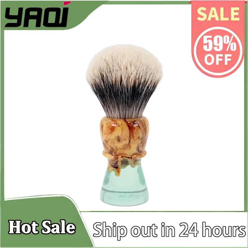 YAQI Cavern Lake Two Band Badger Hair Men Wet Shaving Brush - Premium Quality Travel Beard Care Grooming Tool
YAQI Cavern Lake Two Band Badger Hair Men Wet Shaving Brush - Premium Quality Travel Beard Care Grooming Tool