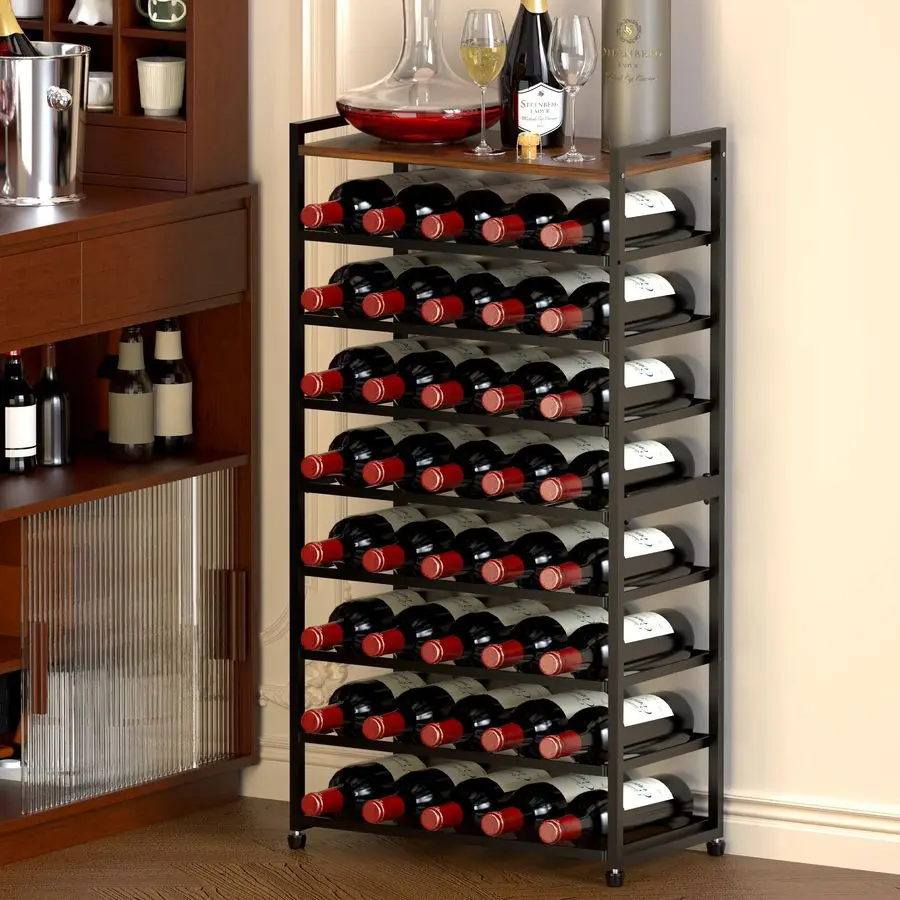 Bottle Wine Rack Freestanding Floor, 8Tier Wine Storage Racks with Table Top, Detachable Wine Bottle Holder, Bar Stand Display S
Bottle Wine Rack Freestanding Floor, 8Tier Wine Storage Racks with Table Top, Detachable Wine Bottle Holder, Bar Stand Display S