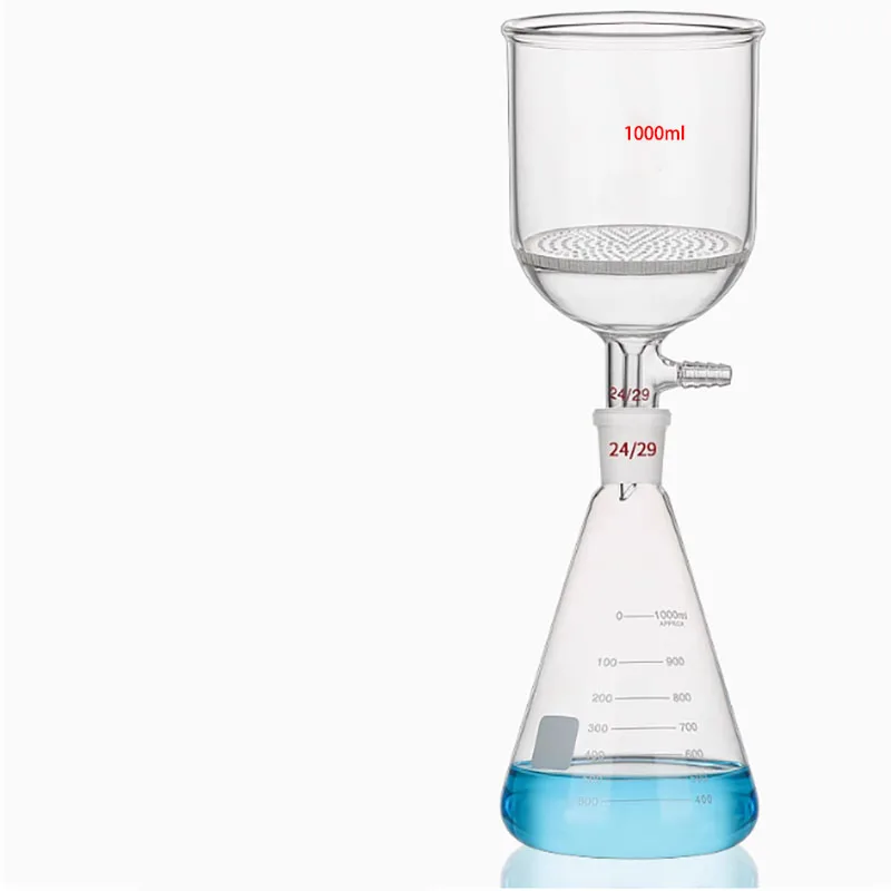 1000ml glass Brecherium funnel porous glass plate suction filter funnel 1000ml triangular flask laboratory filter suction filter
1000ml glass Brecherium funnel porous glass plate suction filter funnel 1000ml triangular flask laboratory filter suction filter
