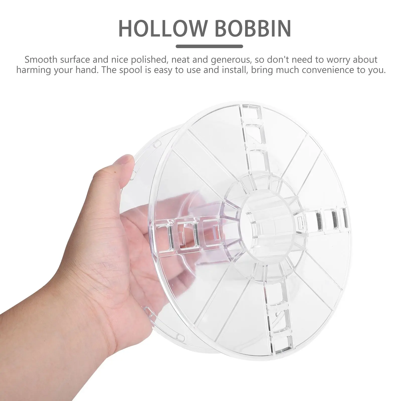 Plastic Spool 3D Printer Hollow Bobbin Reel 1KG 3D Printer Bobbin Spool Carbon Fiber Filament Spools Smooth
Plastic Spool 3D Printer Hollow Bobbin Reel 1KG 3D Printer Bobbin Spool Carbon Fiber Filament Spools Smooth