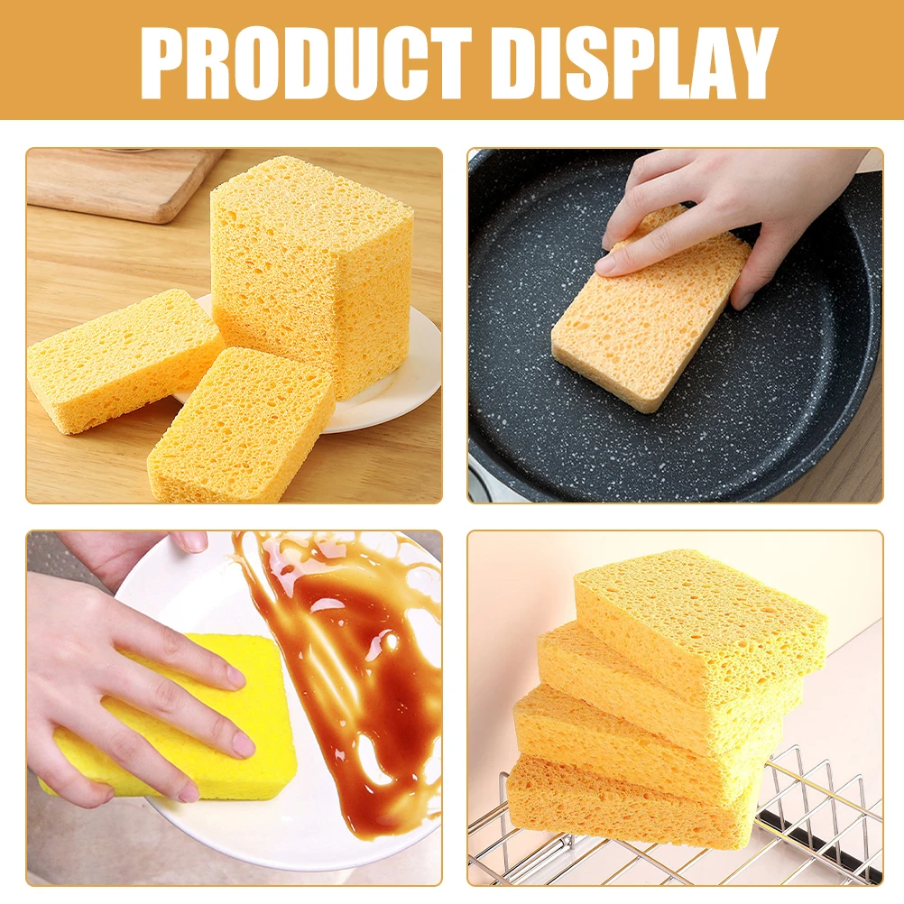 6pcs Cleaning Sponge 2 5cm Yellow Kitchen Scrub Tool Dish Sponges Household Compact Reusable Wok Sponges For Cleaning
6pcs Cleaning Sponge 2 5cm Yellow Kitchen Scrub Tool Dish Sponges Household Compact Reusable Wok Sponges For Cleaning