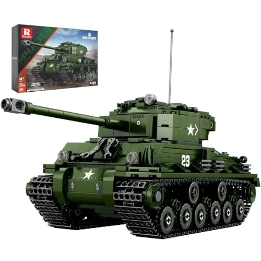 M4A3E8 Sherman Tank Building Set, WW2 Military American Armed Tanks Building Block Set for Military Fans, World of Tanks Author
M4A3E8 Sherman Tank Building Set, WW2 Military American Armed Tanks Building Block Set for Military Fans, World of Tanks Author