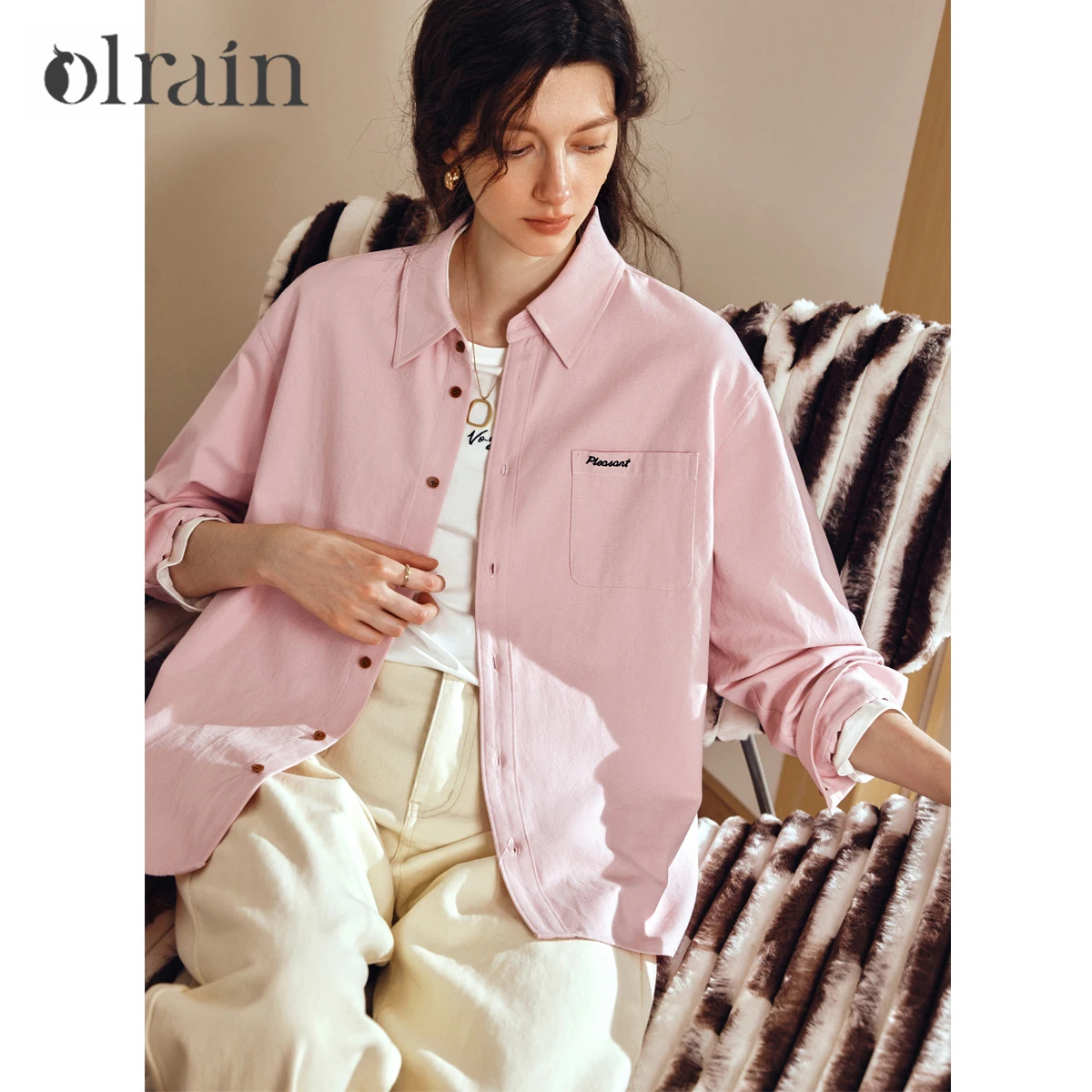 OLrain Women Casual Shirts 2025 Autumn Solid Turn-down Embroidered Shirt Fashion Elegant Long Sleeve Woman Clothing O57QC001655
OLrain Women Casual Shirts 2025 Autumn Solid Turn-down Embroidered Shirt Fashion Elegant Long Sleeve Woman Clothing O57QC001655
