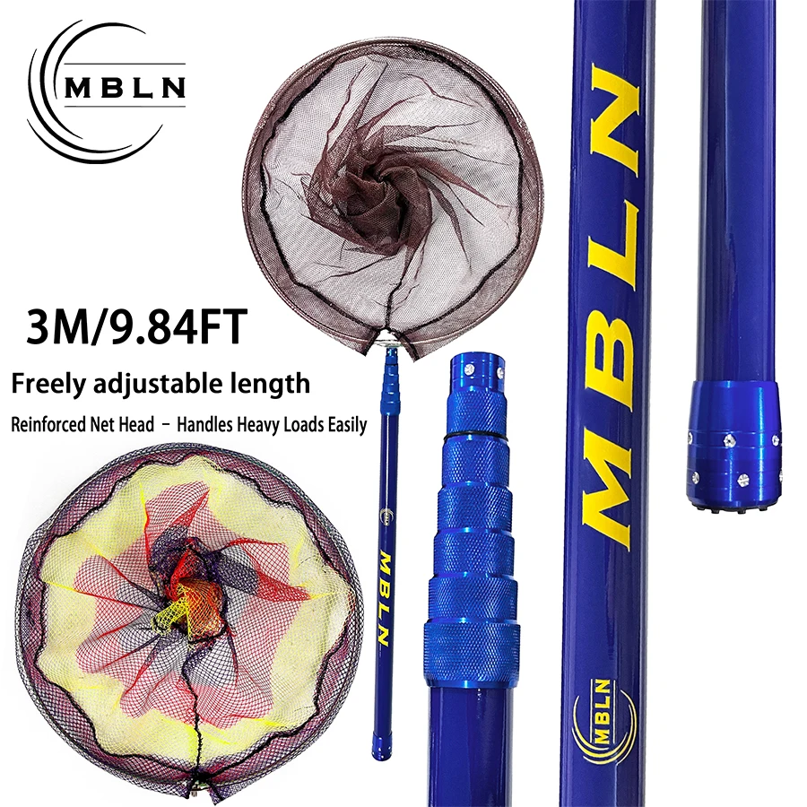 Удочка для посадочной сети из углеродного волокна MBLN, телескопическая удочка для посадочной сети, большая головка для сети 40/50 см, удлиненная рыболовная сеть
Удочка для посадочной сети из углеродного волокна MBLN, телескопическая удочка для посадочной сети, большая головка для сети 40/50 см, удлиненная рыболовная сеть