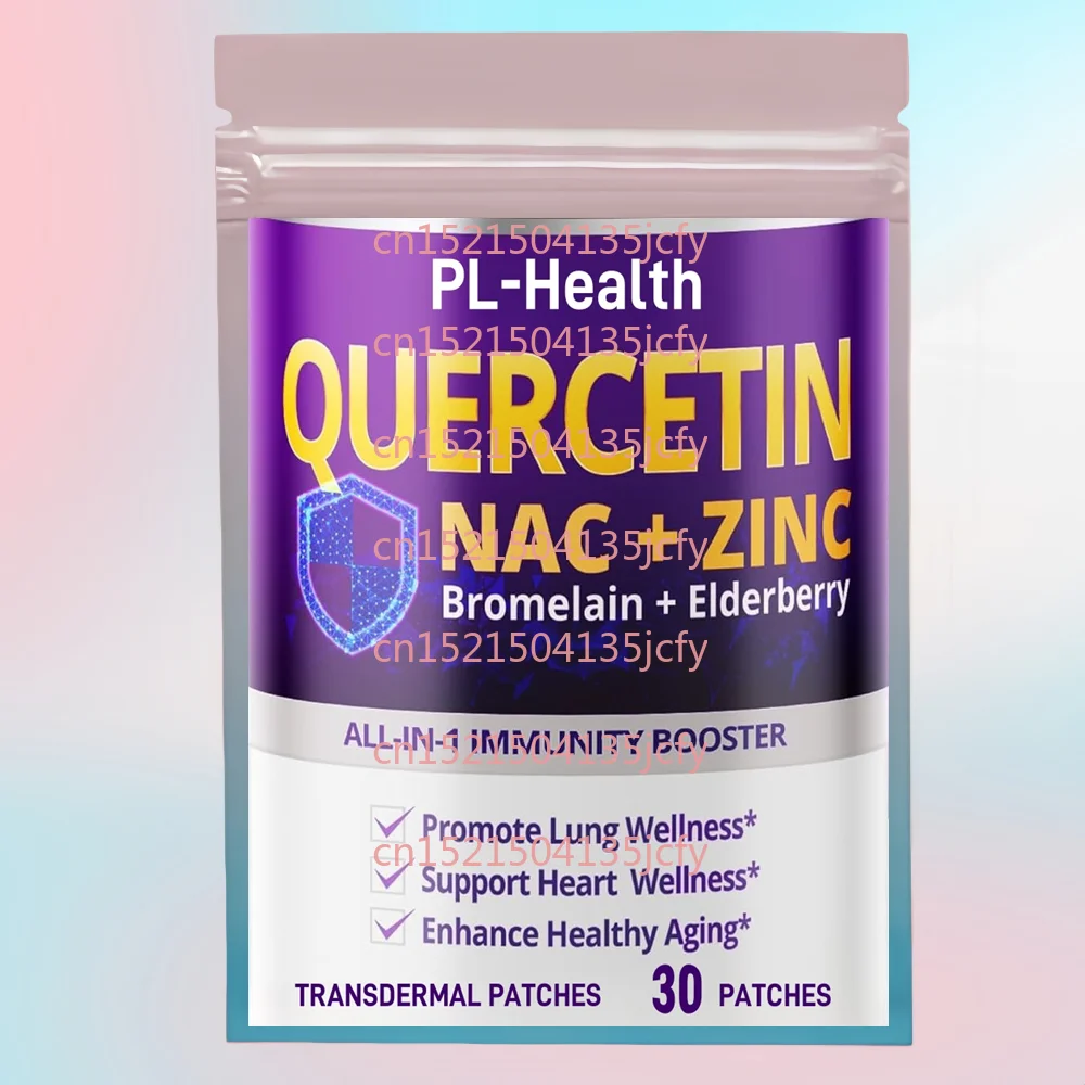 30 Patches Quercetin Transdermal Patches with Bromelain, Zinc, Vitamin D3,Elderberry- Immune Support
30 Patches Quercetin Transdermal Patches with Bromelain, Zinc, Vitamin D3,Elderberry- Immune Support