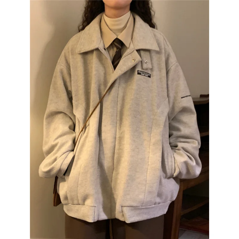American Retro Fashion Brand Pilot Jacket Couple Loose All-Match Winter Thicken Thermal Lapel Woolen Women's Coat
American Retro Fashion Brand Pilot Jacket Couple Loose All-Match Winter Thicken Thermal Lapel Woolen Women's Coat