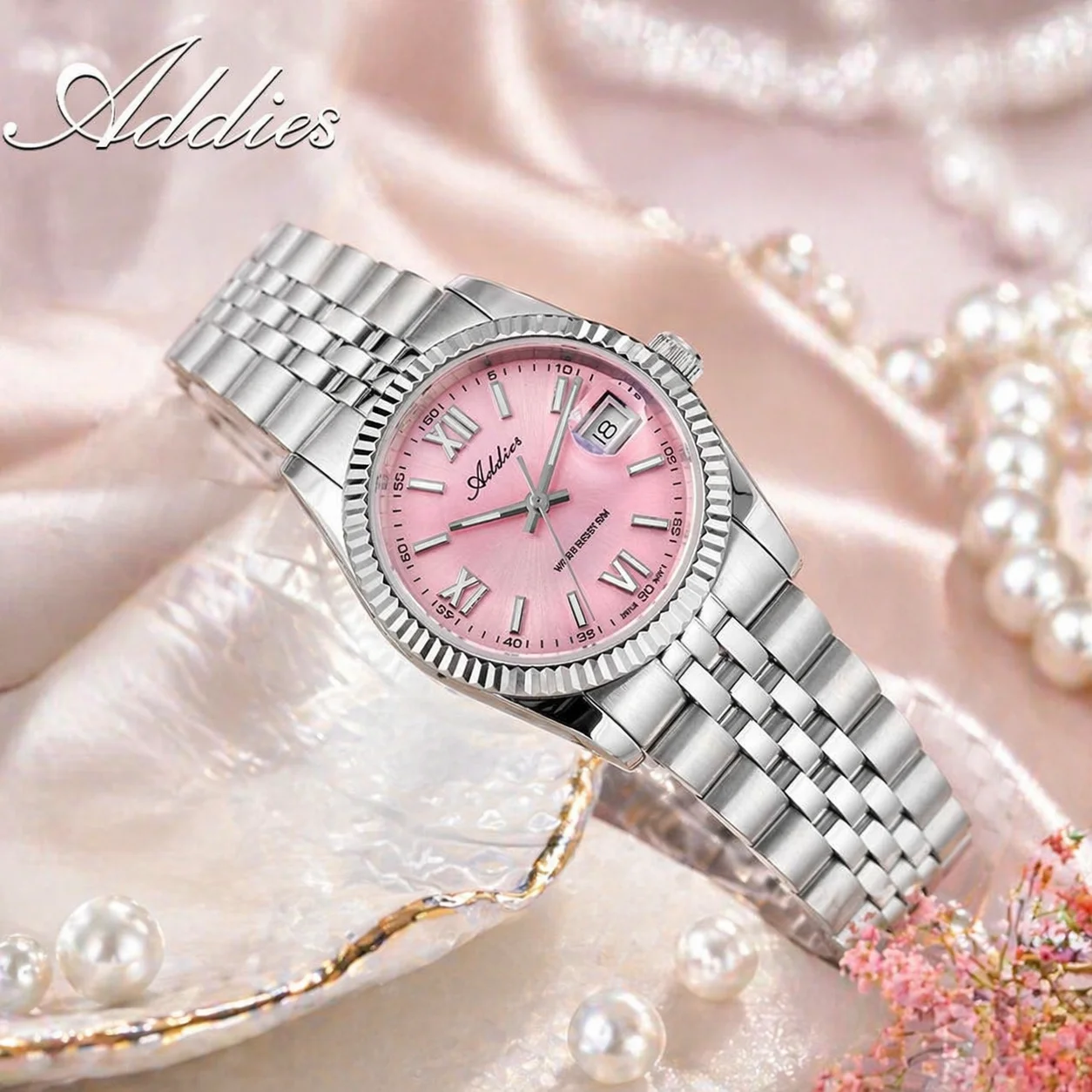 ADDIES 28MM Sapphire Glass Ladies Quartz Watch 5Bar Waterproof Super Luminous Wristwatch Swiss 585 Stainless Steel Wristwatch
ADDIES 28MM Sapphire Glass Ladies Quartz Watch 5Bar Waterproof Super Luminous Wristwatch Swiss 585 Stainless Steel Wristwatch
