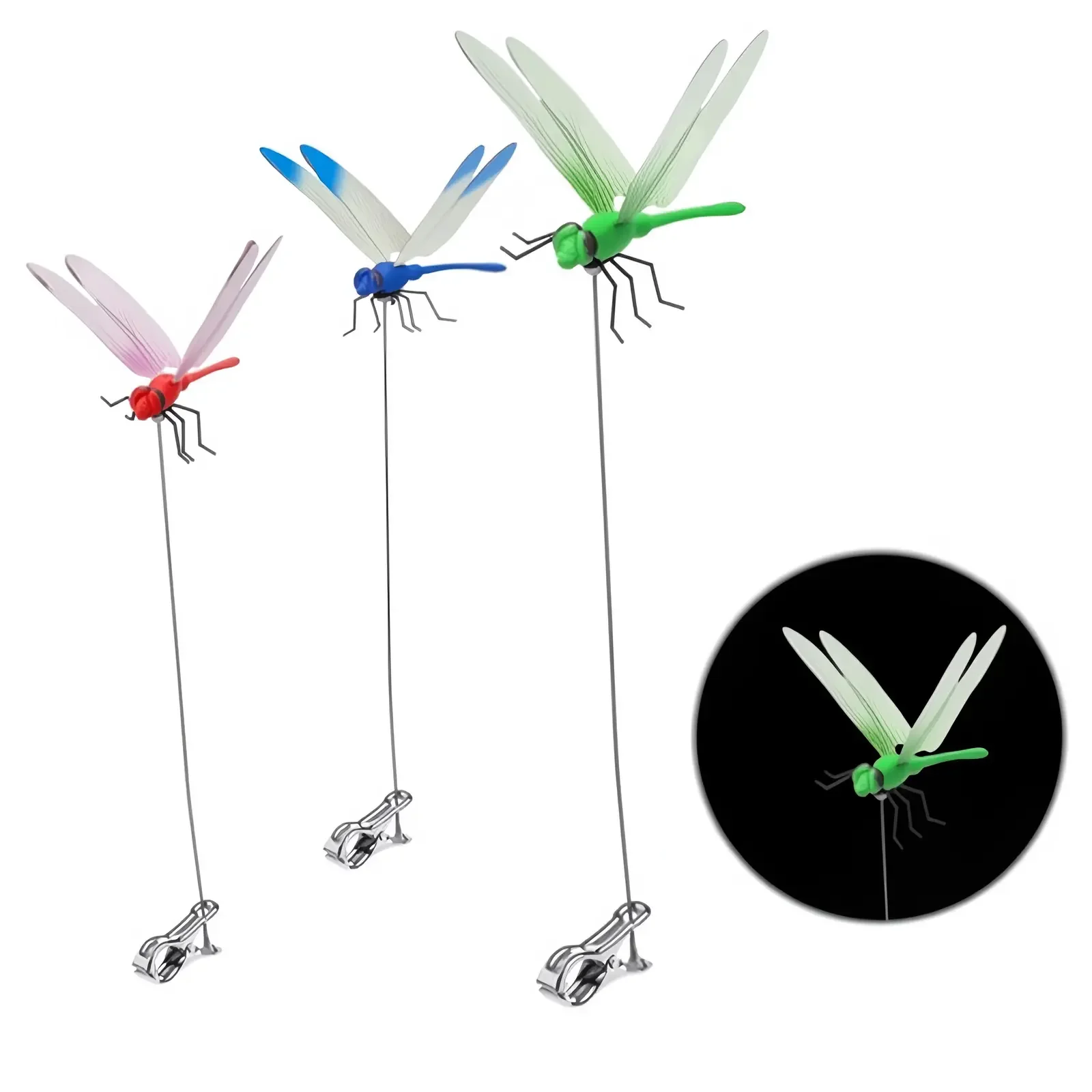 Outdoor Fake Dragonflies Rod Clip, Garden Metal Dragon fly Clip. Natural Organic Concept, 3D Dragonflies Garden Decoration
Outdoor Fake Dragonflies Rod Clip, Garden Metal Dragon fly Clip. Natural Organic Concept, 3D Dragonflies Garden Decoration