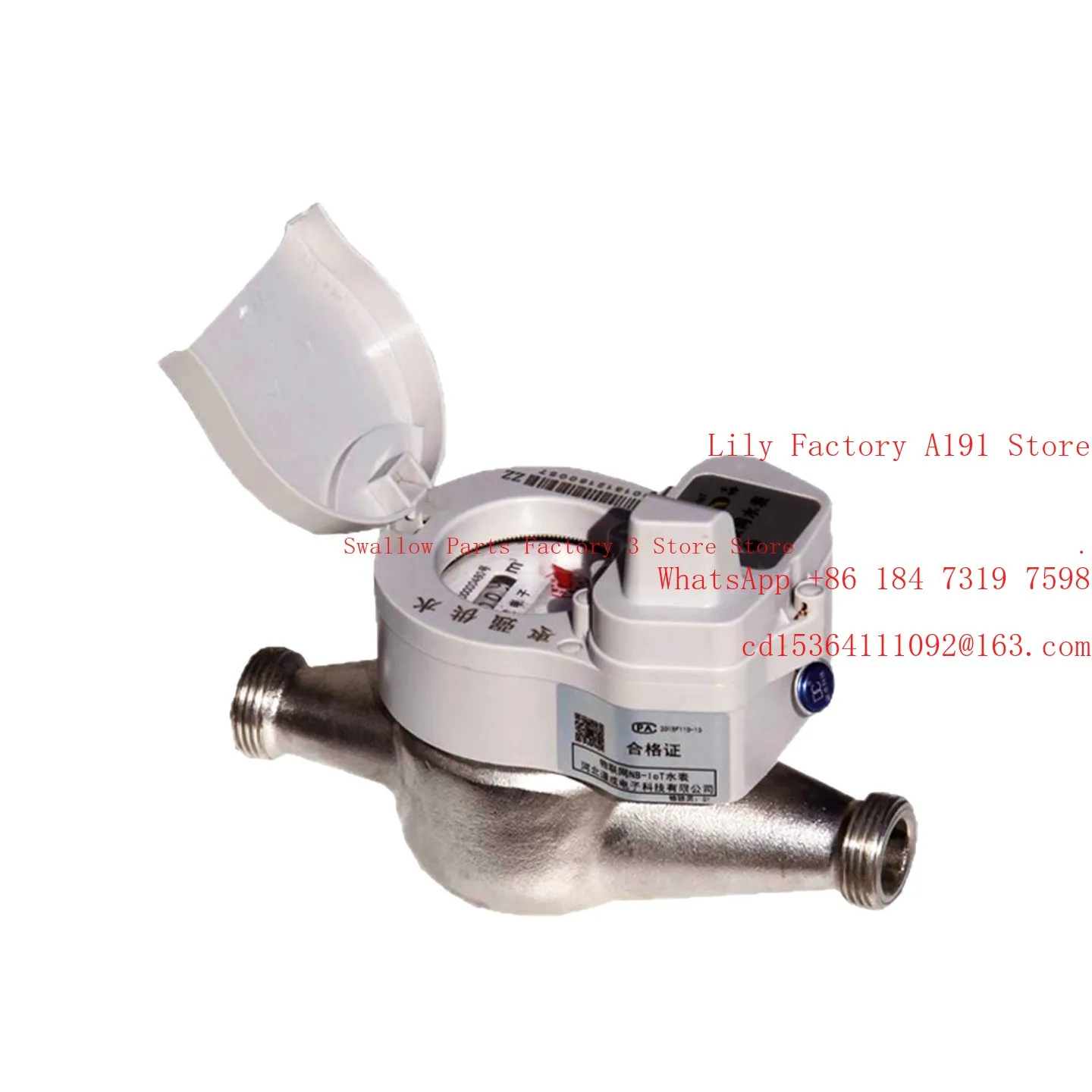 Valveless stainless steel cold water meter NB-IOT thread connection water meter wired remote water meter
Valveless stainless steel cold water meter NB-IOT thread connection water meter wired remote water meter