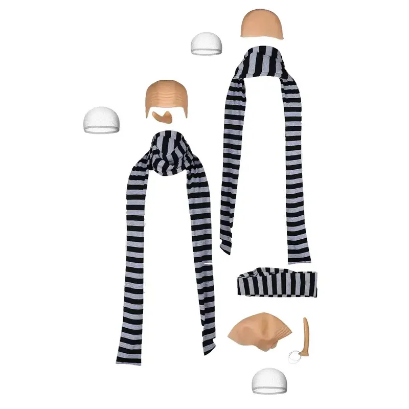 Gru Cosplay Men Fantasia Nose Blue Black Stripe Long Scarf Movie Costume Accessories Disguise Adult Halloween Roleplay Props
Gru Cosplay Men Fantasia Nose Blue Black Stripe Long Scarf Movie Costume Accessories Disguise Adult Halloween Roleplay Props