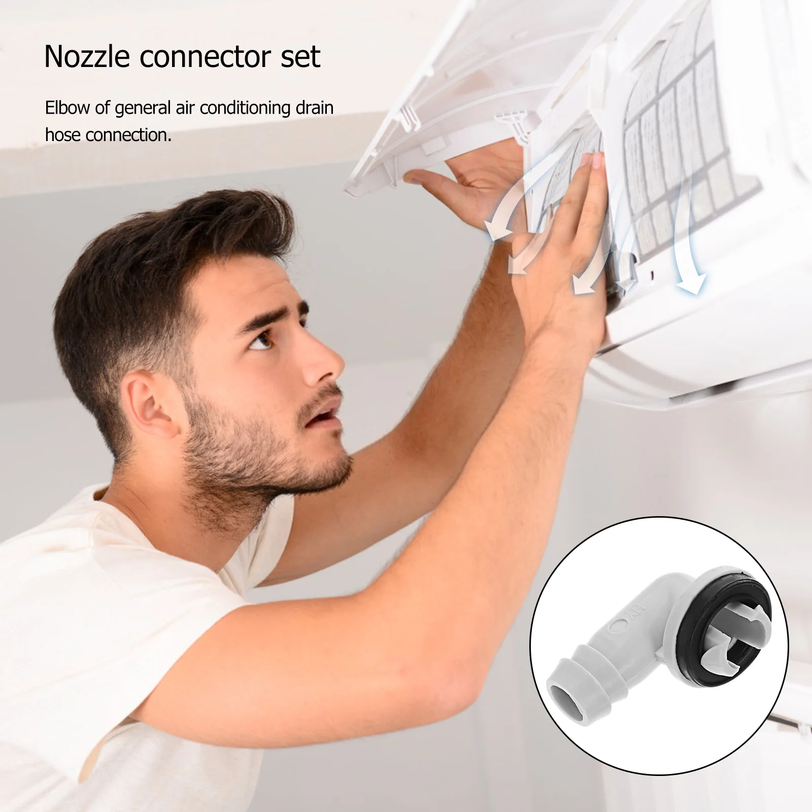 5pcs 15mm Elbow Connector Set for Air Conditioner Drain Hose Adapters Split Window AC Unit Universal Plastic Condensate Pipe
5pcs 15mm Elbow Connector Set for Air Conditioner Drain Hose Adapters Split Window AC Unit Universal Plastic Condensate Pipe